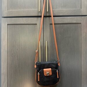 Black and Tan Crossbody Bag